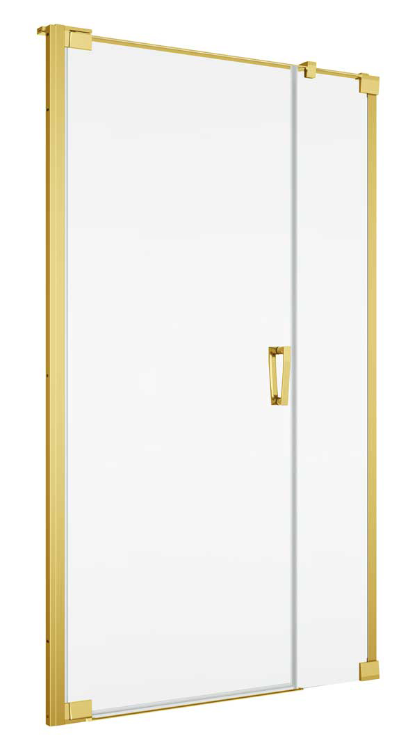 SanSwiss Cadura CA31C Gold Drzwi Prysznicowe Lewe NA WYMIAR (140-200 cm) Szkło Przezroczyste (CA31CGSM21207)